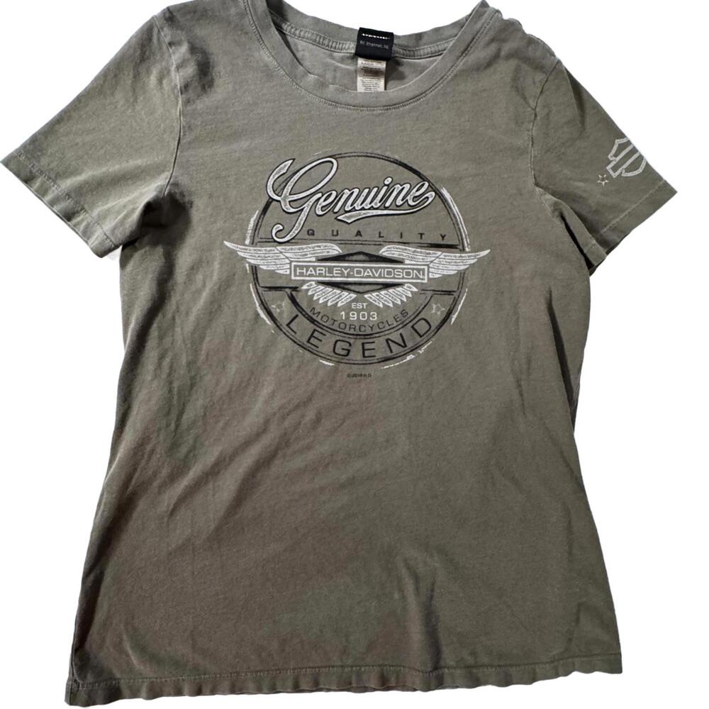 Harley Davidson T-shirt Women's Large Short Sleeve Snake Twin Falls Idaho